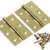 Mack 1013571 - 2 zware scharn. vermessingd h 75 x b 50 mm | 5 stuks