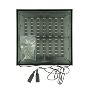 Renson 1069263 - opbouw regelbare rooster pvc 732 (187x187) str 9005 (zwart) | 2 stuks - afbeelding 3