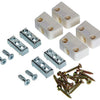 Mack 1015832 - 4 paneelverbinders trapez wit | 5 stuks