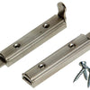 Mack 1013271 - 2 meubelschuiven vernikkeld a 60 - b 12,5 mm | 10 stuks