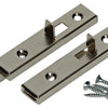 Mack 1013561 - 2 meubelschuiven vernikkeld a 70 - b 11,5 mm | 10 stuks