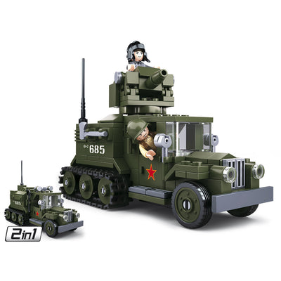 Sluban wwii - gaz geallieerde half-track 2in1 - 470dlg.
