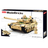 Sluban modelbricks army modern battle tank desert bouwspeelgoed – constructiespeelgoed modelbouw – bouwdoos met 893 bouwstenen – m38-b0790 vanaf 8 jaar