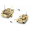 Sluban modelbricks army modern battle tank desert bouwspeelgoed – constructiespeelgoed modelbouw – bouwdoos met 893 bouwstenen – m38-b0790 vanaf 8 jaar