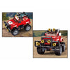 Sluban town rode jeep bouwspeelgoed kinderen vanaf 6 jaar – constructiespeelgoed modelbouw – bouwdoos met 135 bouwstenen en 1 minifiguur – m38-b0902