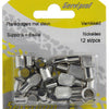 Mack 1013317 - 12 plankdragers ø 7mm hulzen ø 7,5 mm vernikkeld | 5 stuks