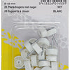 Mack 1017027 - 20 plankdragers met nagel wit | 5 stuks