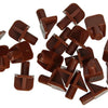 Mack 1015840 - 20 plankdragers kunststof bruin ø 5 mm | 5 stuks