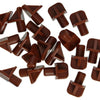 Mack 1015841 - 20 plankdragers kunststof bruin ø 6 mm | 5 stuks