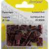 Mack 1015842 - 20 plankdragers kunststof bruin ø 7 mm | 5 stuks