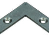 Mack 1013302 - 8 platte winkelhaken verzinkt 50x50x10x2mm | 10 stuks