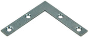 Mack 1013303 - 8 platte winkelhaken verzinkt 60x60x10x2mm | 10 stuks - afbeelding 1