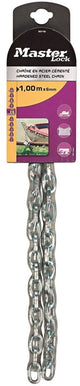 Masterlock ketting, staal met vinyl, 6mm, 1m