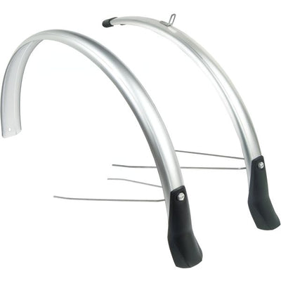 Eurofender Spatbordset Snello 28 x 51 mm zilver