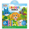 Origami set bloemen dieren 18st+stickers