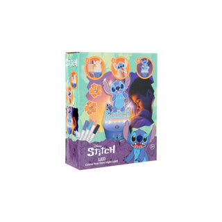 Stitch kleur je eigen led nachtlampje | 6 stuks