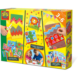 Ses creative ses ik leer knippen, mozaieken en prikken