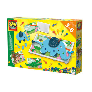 Ses ik leer mozaiek dieren puzzel | 6 stuks