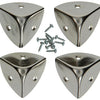 Mack 1013346 - 4 valieshoeken vernikkeld 35 mm | 5 stuks