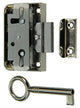 Mack 1015913 - 1 oplegmeubelslot vernikkeld 20mm | 5 stuks