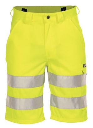 Dassy hoge zichtbaarheidsshort idaho p k fluogeel 64