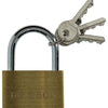 Mack 1014075 - hangslot met cilinder messing 50 mm | 10 stuks