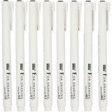 Https: www.cchobby.nl fineliners-lijndikte-0-03-0-05-0-1-0-2-0-3-0-5-0-8-1-0-mm-zwart-8-stuk-1-doos - afbeelding 1