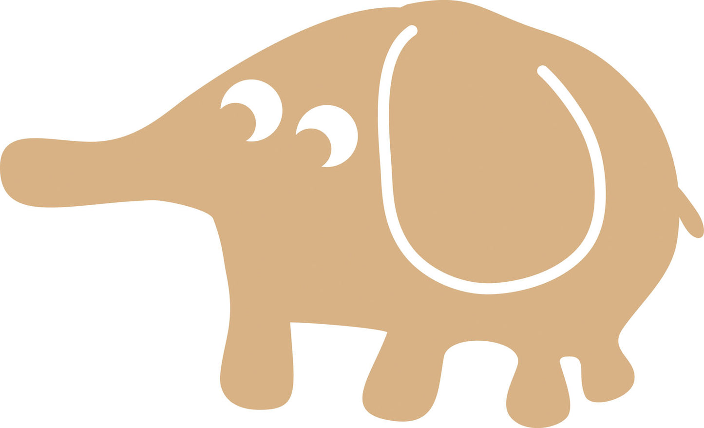 Vaessen creative • mdf olifant 27x16cm