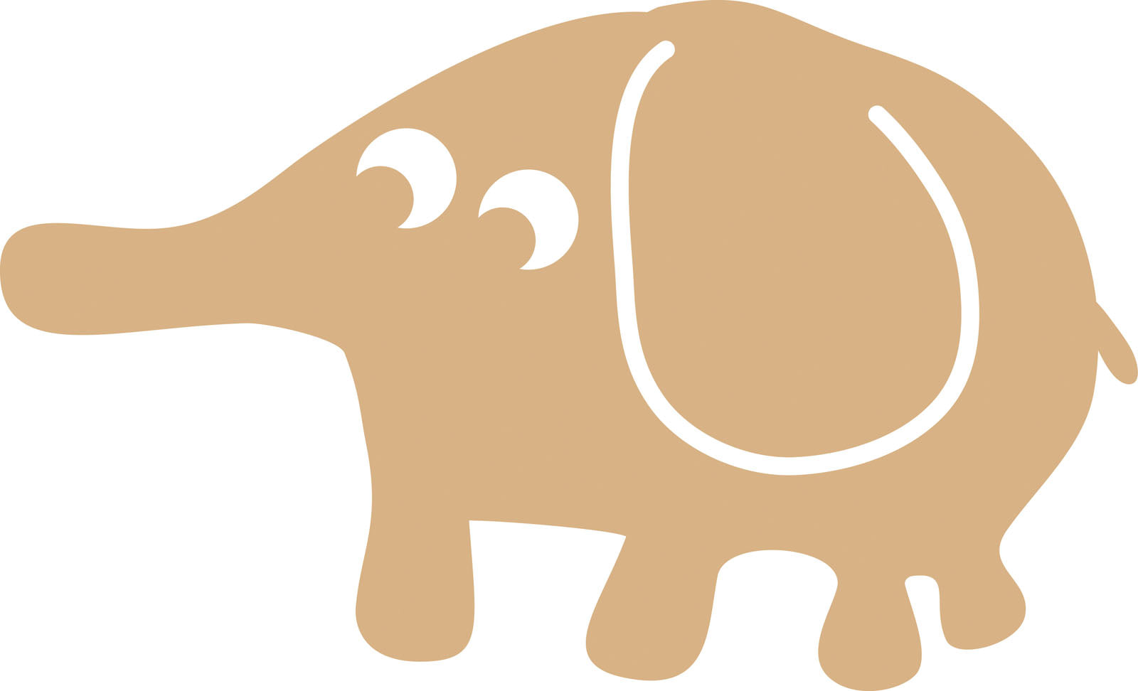 Vaessen creative • mdf olifant 27x16cm