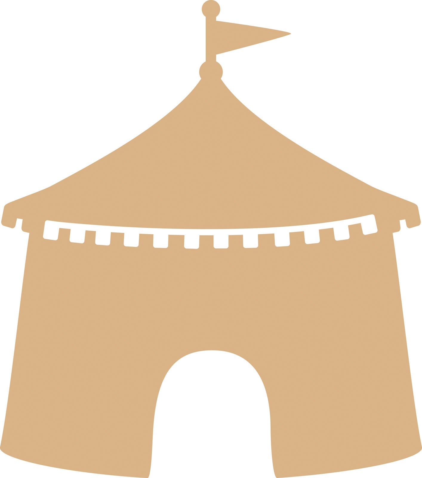 Vaessen creative • mdf tent 38x44cm 4mm