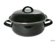 Kitchen tools braadpan staal geemailleerd zwart 24cm