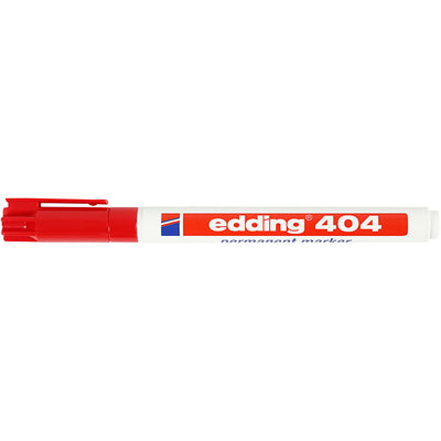 Permanent marker edding 404 ronde punt 0,75 mm rood