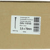 1015649 - doos 5 kg. nagels platte kop 3,5x70 mm | 3 stuks