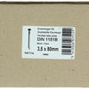 1015650 - doos 5 kg. nagels platte kop 3,5x80 mm | 3 stuks