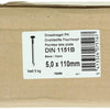 1015654 - doos 5 kg. nagels platte kop 5,0x110 mm | 3 stuks