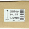 1015656 - doos 5 kg. nagels platte kop 5,0x140 mm | 3 stuks