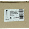 1015658 - doos 5 kg nagels platte kop 5,5x140 mm | 3 stuks