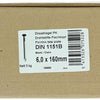 1015660 - doos 5 kg. nagels platte kop 6,0x160 mm | 3 stuks