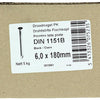 1015661 - doos 5 kg. nagels platte kop 6,0x180 mm | 3 stuks