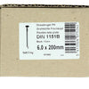 1015662 - doos 5 kg. nagels platte kop 6,5x200 mm | 3 stuks