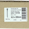 1015662 - doos 5 kg. nagels platte kop 6,5x200 mm | 3 stuks