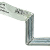 1014299 - 8 geplooide winkelhaken verzinkt 50x50x15mm | 10 stuks