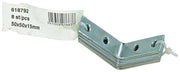 1014299 - 8 geplooide winkelhaken verzinkt 50x50x15mm | 10 stuks - afbeelding 3