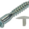 Mack 1013704 - 12 unitaschroeven met afdekkapwit m 6,3 x 40 mm | 10 stuks