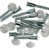 Mack 1013704 - 12 unitaschroeven met afdekkapwit m 6,3 x 40 mm | 10 stuks