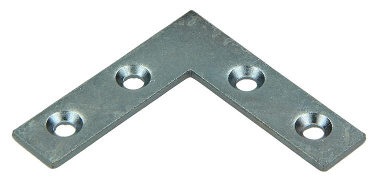 1013748 - 20 platte winkelhaken verzinkt40x40x10mm | 10 stuks