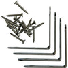 Mack 1013775 - 4 stoelwinkelhaken inox 60x60mm | 10 stuks