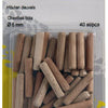 Mack 1013777 - 40 houten deuvels ø 6 mm | 5 stuks