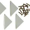 Mack 1013643 - 4 hoekverbinders hoog wit | 5 stuks