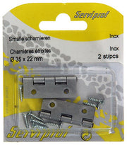 Mack 1013708 - 2 smalle scharnieren inox h 35 x b 22 mm | 5 stuks - afbeelding 6